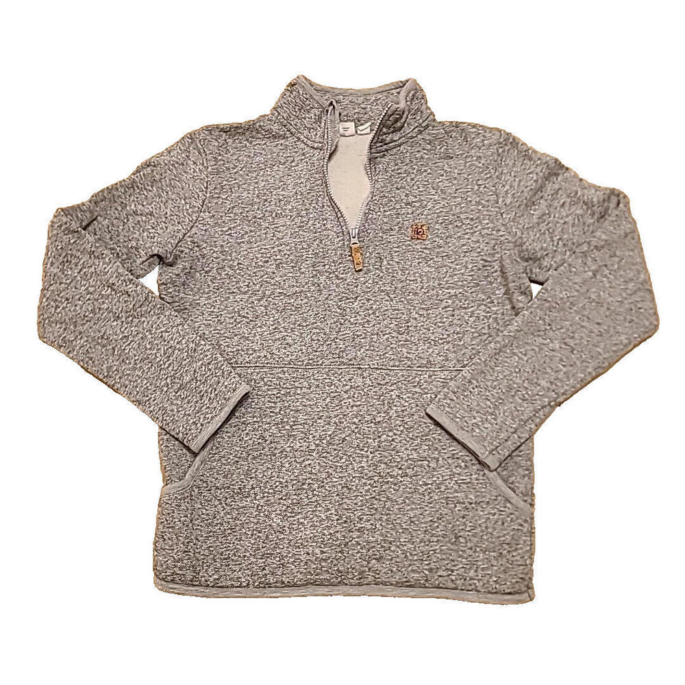 Tentree Opal Quarter Zip Pullover Women's Sz Small Heather Grey Kangaroo Pocket